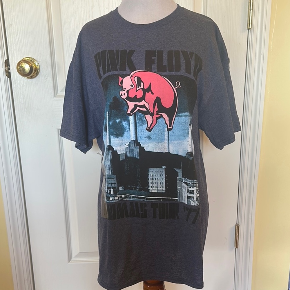 Pink Floyd Pink and Blue Short Sleeve Tee